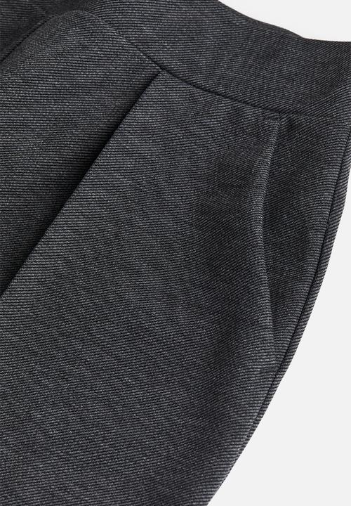H&M - High-waisted tailored trousers - dark grey
