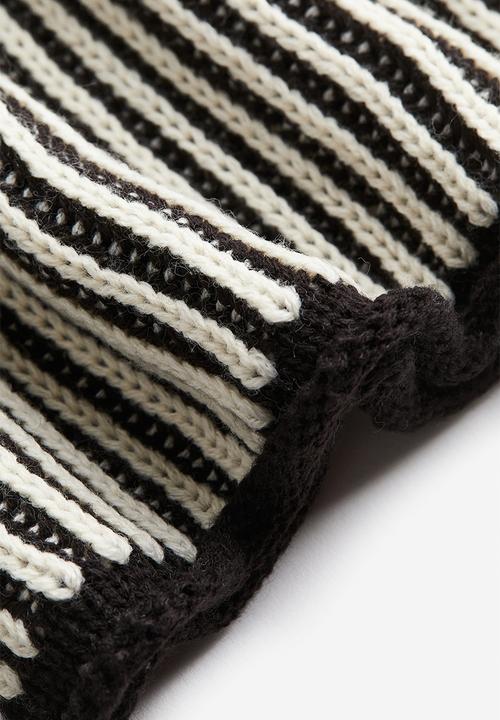 H&M - Jumper - black striped