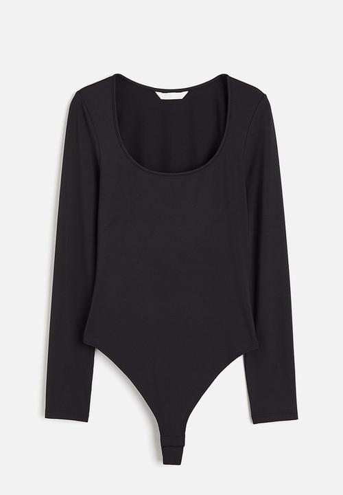 H&M - Jersey thong body - black