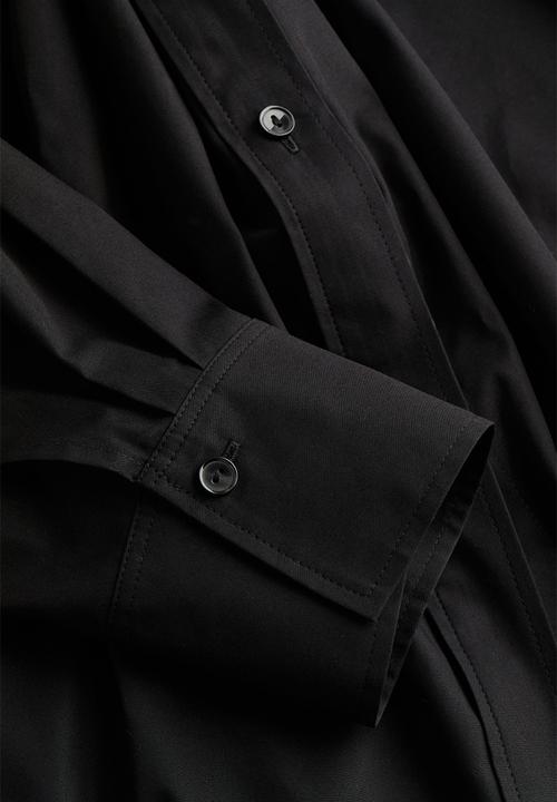 H&M - Knot-detail shirt - black