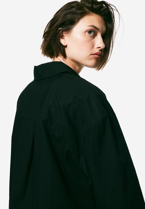 H&M - Knot-detail shirt - black