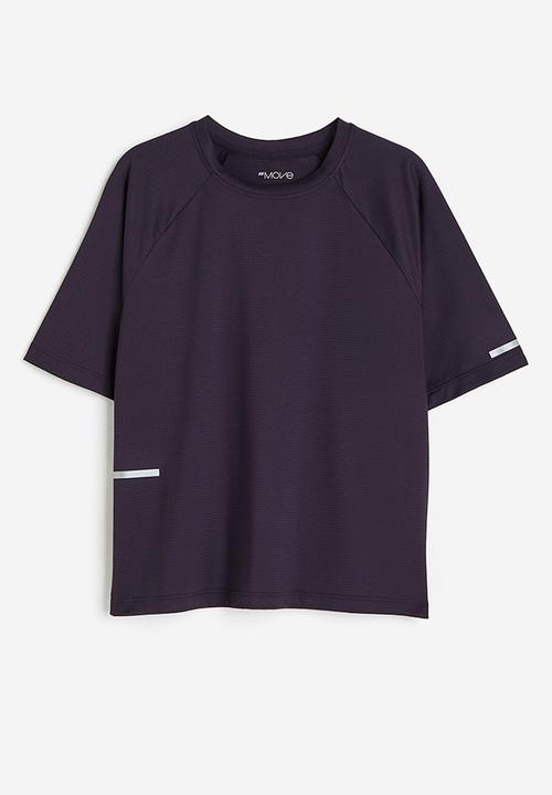 H&M - Drymove™ sports top - dark plum