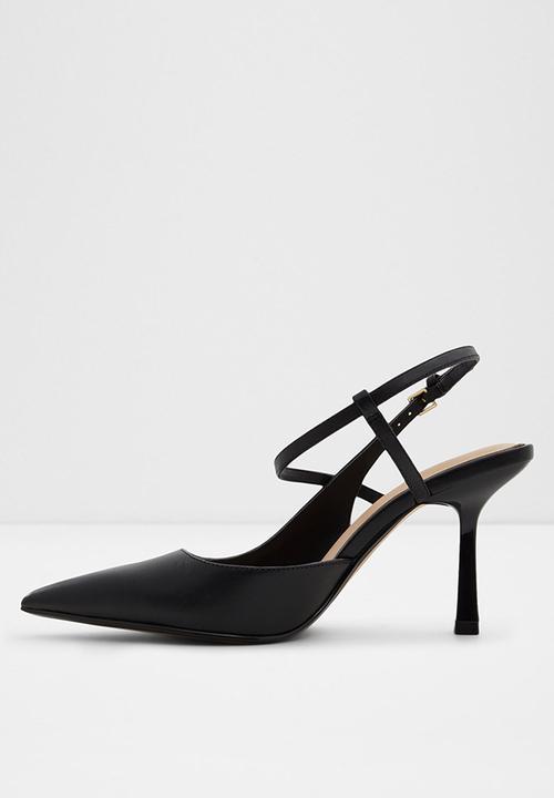 ALDO - Brunette leather court heel - black