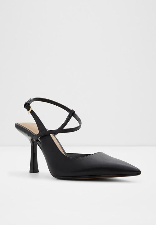 ALDO - Brunette leather court heel - black