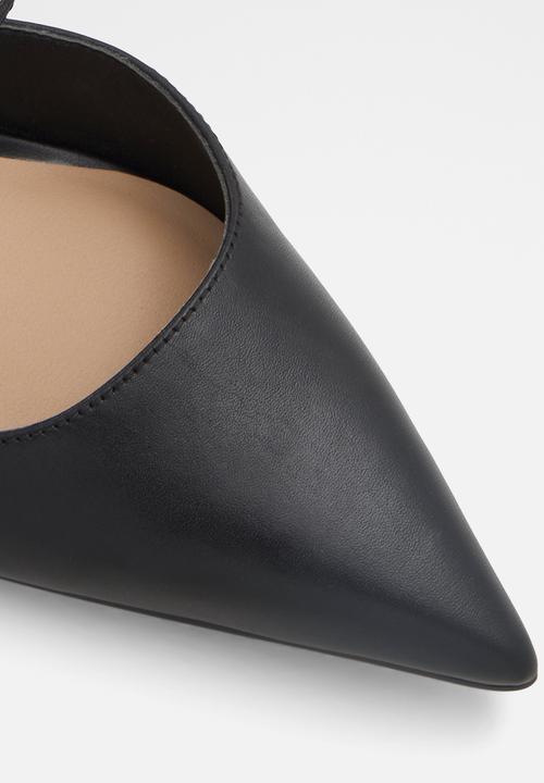 ALDO - Brunette leather court heel - black