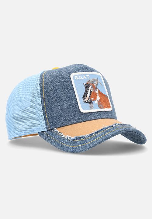 Goorin Bros. - Silky goat distressed denim trucker - denim