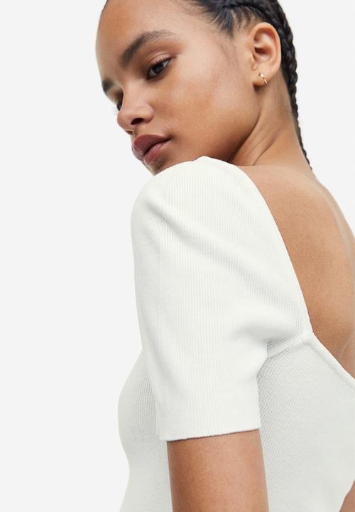 H&M - Fine-knit top - white
