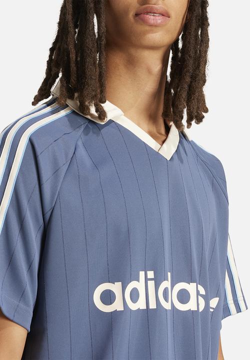adidas Originals - Stripe Jersey - mid-blue