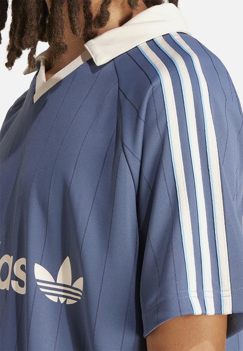 adidas Originals - Stripe Jersey - mid-blue