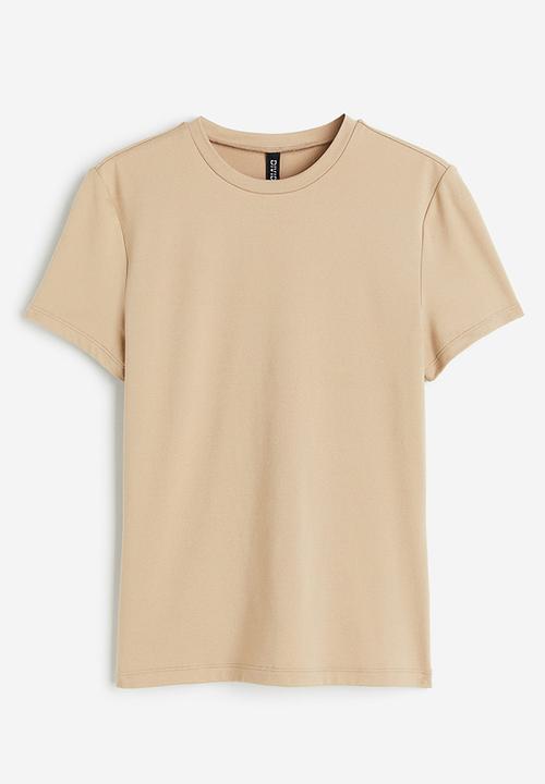 H&M - Fitted t-shirt - beige