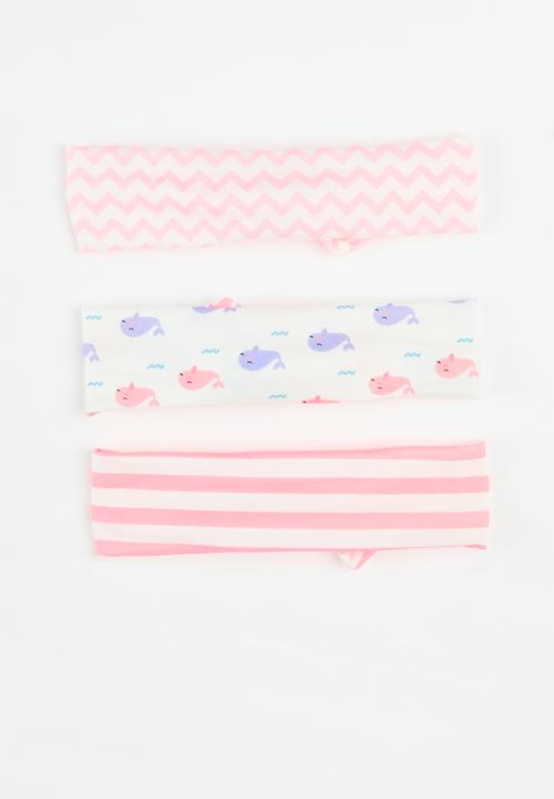 Pop Candy - 3 pack Bowknot headbands - pink multi