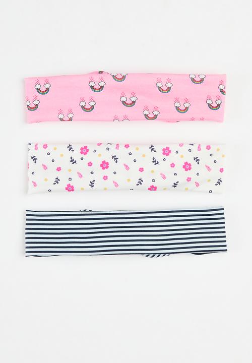 Pop Candy - 3 pack Bowknot headbands - pink & blue