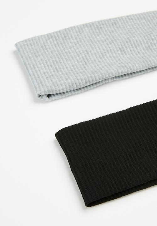 Pop Candy - Knitted headband - black & grey