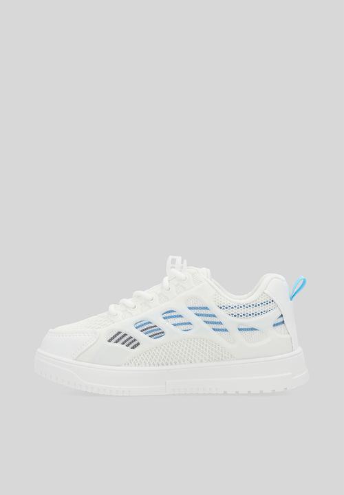 Pop Candy - Lace up sneakers - blue & white