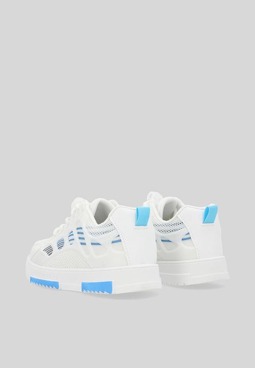 Pop Candy - Lace up sneakers - blue & white