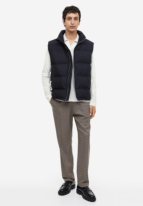 H&M - Regular fit long-sleeved polo shirt - white
