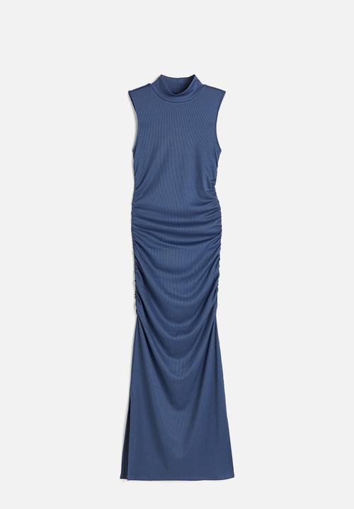 H&M - Gathered bodycon dress - dark blue