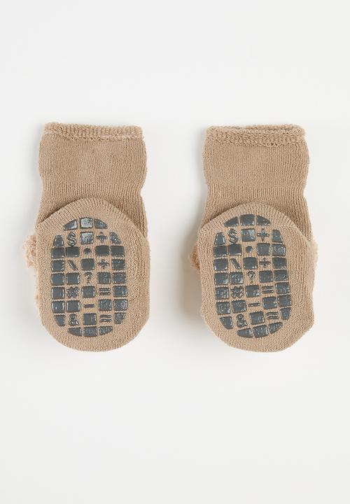 Pop Candy - Bear décor boots - brown