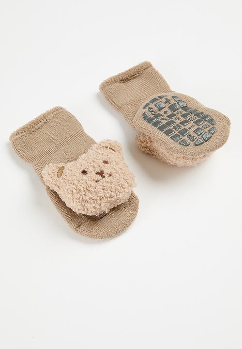 Pop Candy - Bear décor boots - brown