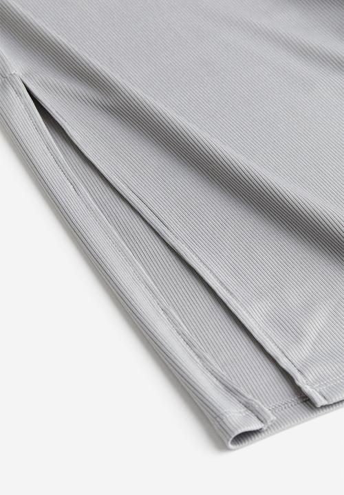 H&M - Gathered bodycon dress - light grey