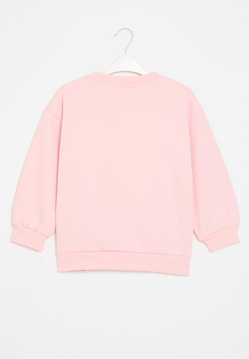 Pop Candy - Heart print sweat top - pink