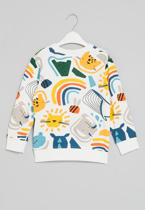Pop Candy - Printed sweat top - ecru