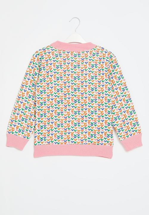 Pop Candy - Printed knit sweater - pink