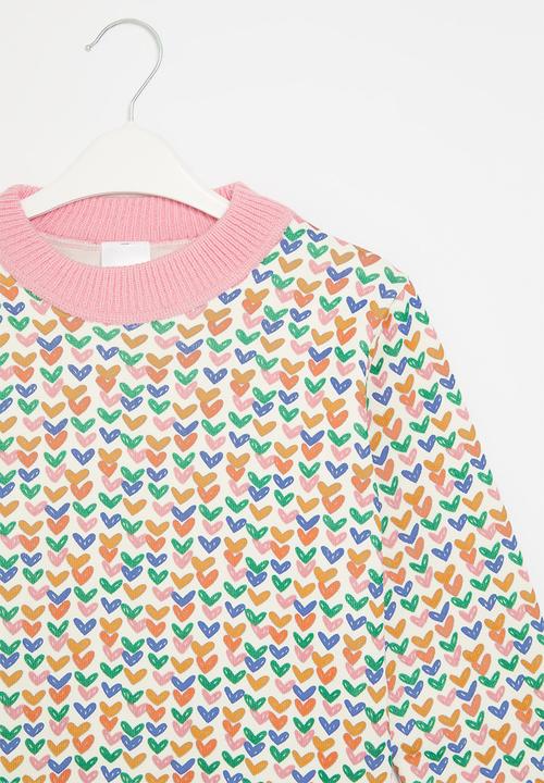 Pop Candy - Printed knit sweater - pink