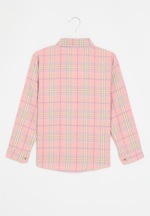 Pop Candy - Plaid shirt - pink