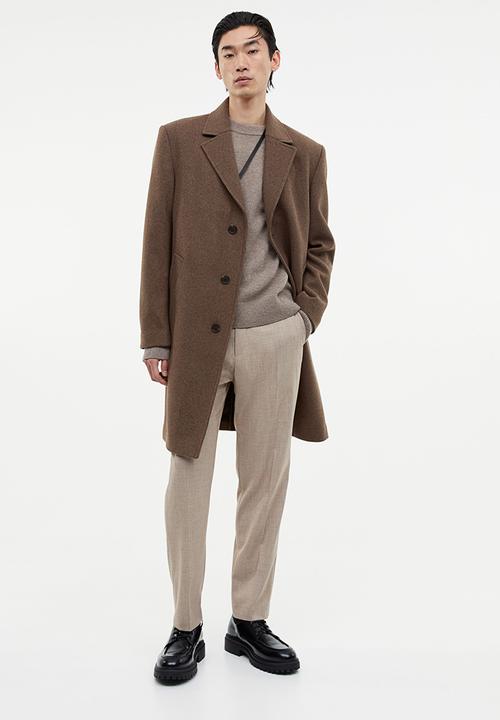 H&M - Wool-blend coat - dark beige