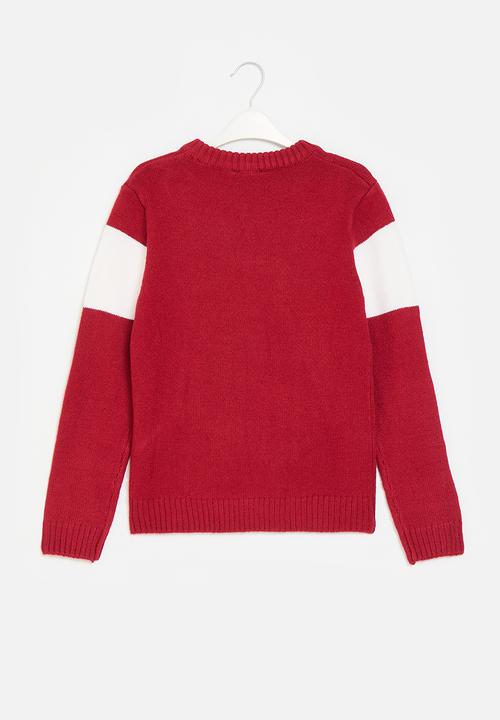 GUESS - Long sleeve sweater - samba red vibes