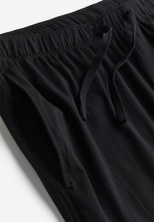 H&M - Relaxed fit joggers - black