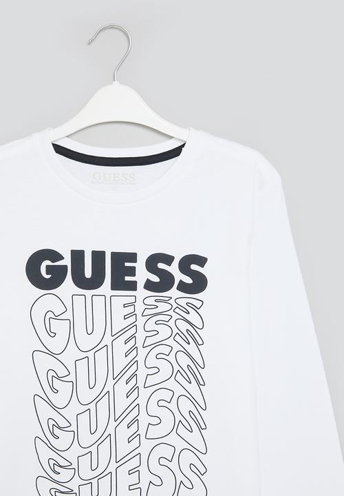 GUESS - Long sleeve T-shirt - pure white
