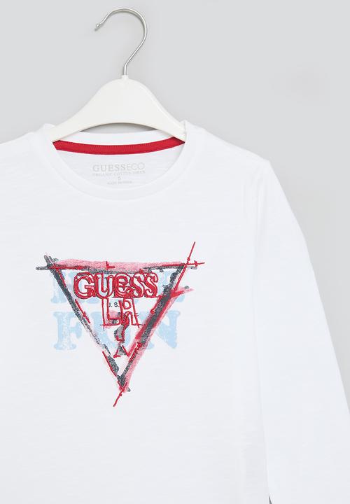 GUESS - Long sleeve T-shirt - pure white