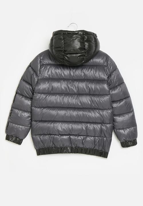 GUESS - Hooded padded jacket - magnetic