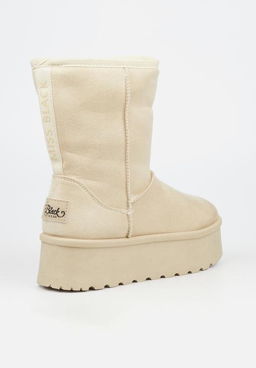 Miss Black - Bae 2 slip-on boot - bone
