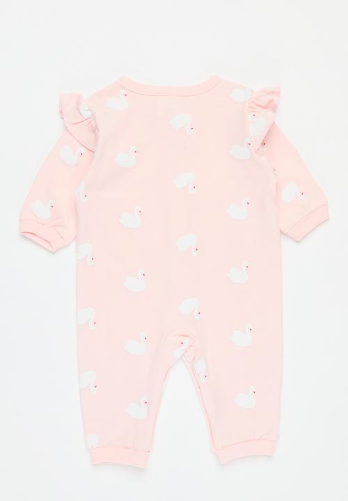 Pop Candy - Printed frilled romper - pink