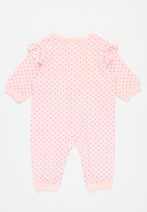 Pop Candy - Polka dot frilled romper - pink