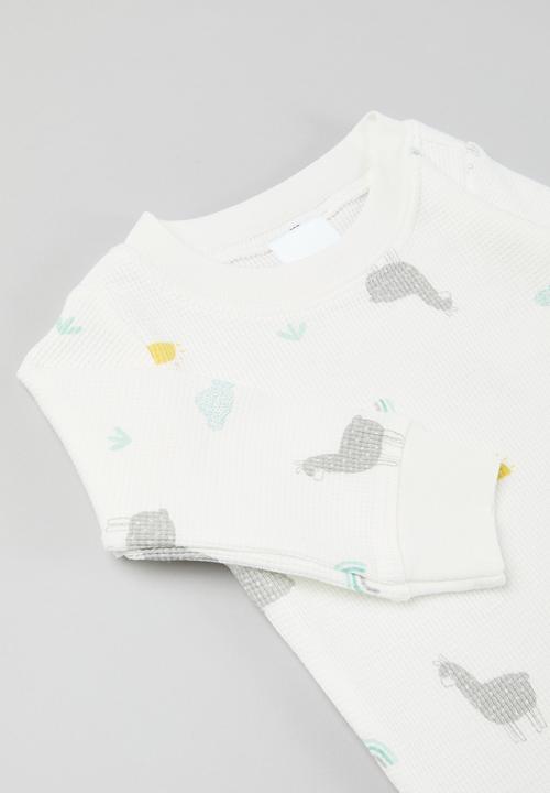Pop Candy - Printed body vest - white