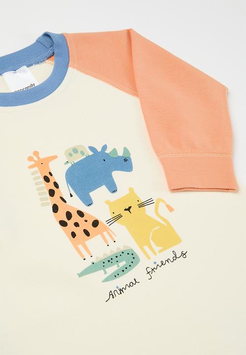 Pop Candy - Printed romper - white