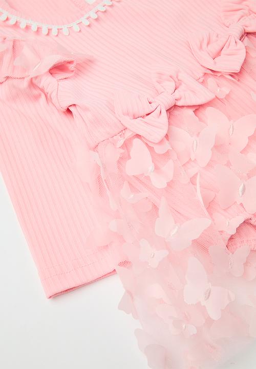Pop Candy - Mesh dress & headband set - pink