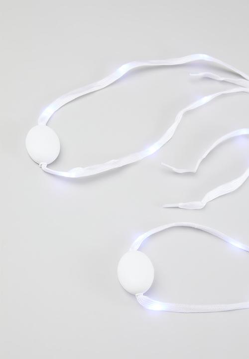 Pop Candy - LED light shoe laces - white