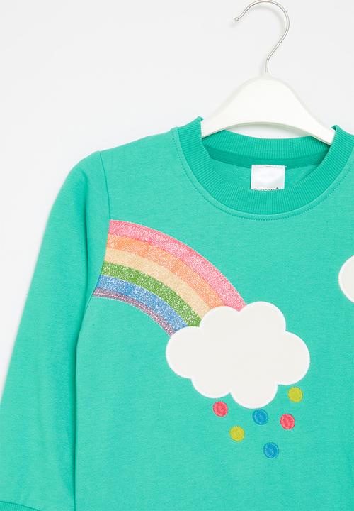 Pop Candy - Printed sweat top - green multi