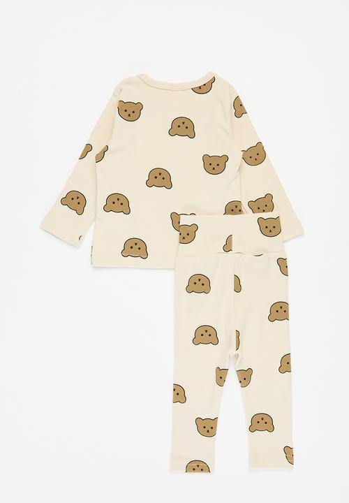 Pop Candy - Printed pj set - beige