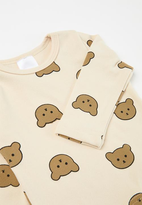 Pop Candy - Printed pj set - beige