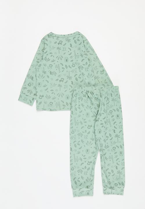 Pop Candy - Printed top & pants set - green