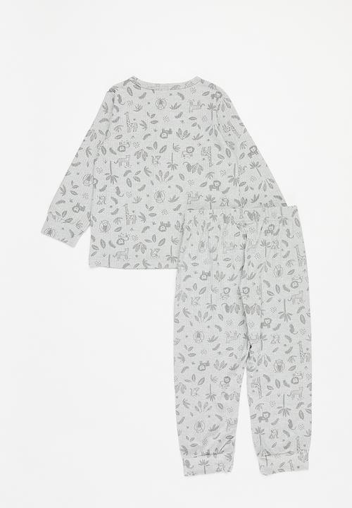 Pop Candy - Printed top & pants set - grey