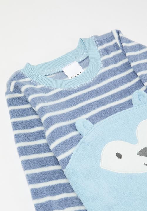 Pop Candy - Striped romper - light blue