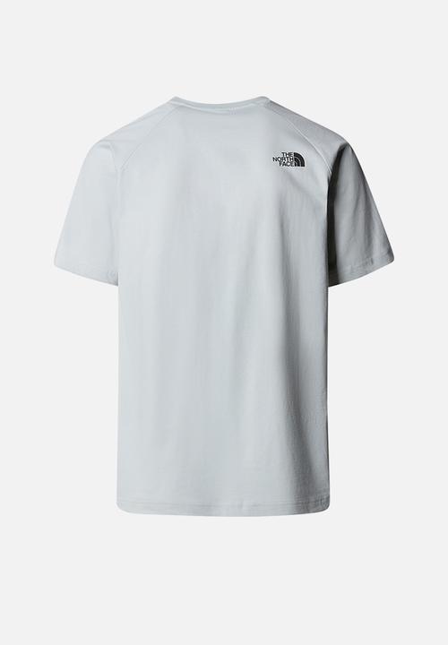 The North Face - M short sleeve raglan redbox tee - high rise grey (a0m)