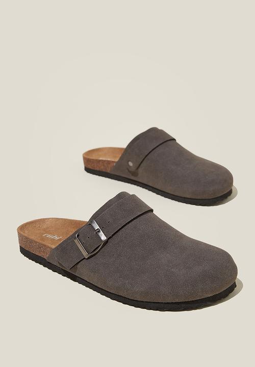Cotton On - Rex buckle mule - grey micro